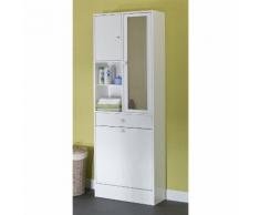 Armoire salle de bain L62.6xP28.4x181.1cm BANIO Blanc