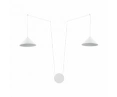Suspension conique réglable en hauteur (5m) interrupteur tactile sur prise Somerset 2 lumières