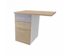 caisson fixe porteur neo 80*60 chêne/alu,