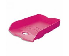 Corbeille à courrier Loop en polypropylène Rose. Dim. L25,9 x H6,3 x P35,1 cm