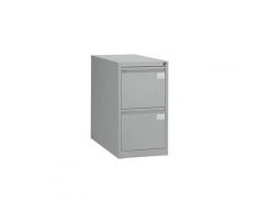 Classeur monobloc Pro 2 tiroirs pour dossiers suspendus aluminium