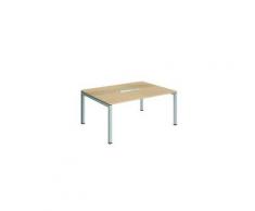Table de réunion chêne clair Arko pieds anthracite