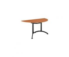 Table de réunion Newline demi-rond merisier / noir