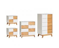 2 tables de chevet/ 1 commode/1 chiffonnier