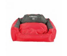 Panier coussin d'extérieur rouge et gris pour chien Natuna M-Pets Taille L