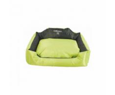 Panier coussin d'extérieur vert et gris pour chien Natuna M-Pets Taille S