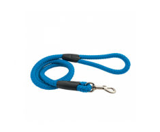 Laisse bleue en corde tressée pour chien Chapuis Sellerie Diamètre 15 mm Longueur 1,20 m