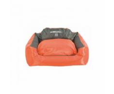 Panier coussin d'extérieur orange et gris pour chien Natuna M-Pets Taille M
