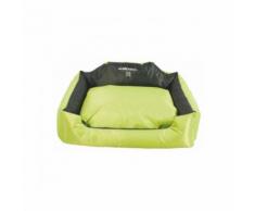 Panier coussin d'extérieur vert et gris pour chien Natuna M-Pets Taille L