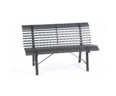 Banc de jardin Dolce Vita en métal Gris Anthracite