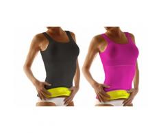 Sauna Top - Noir/Rose - 2 tops/Taille L/XL