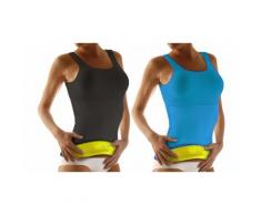 Sauna Top : 2 tops - Noir et Bleu / Taille S/M