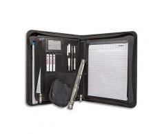 Conférencier Exclusive 5 Etoiles - fermeture zip - en PVC - noir