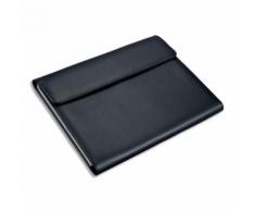 Conférencier Juscha Vado imitation cuir - 33 x 26 x 4 cm - avec porte-bloc, trieur 12 cmpts et pochettes - noir