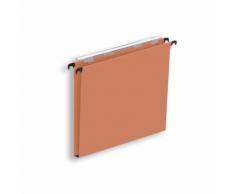Dossiers suspendus éco en kraft orange - pour tiroir - fond 15 mm - boite de 25