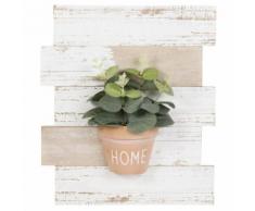 Tableau avec plante artificielle 26x30