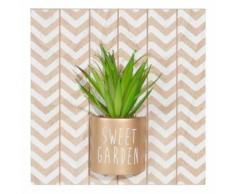 Tableau plante artificielle 25x25cm SWEET GARDEN