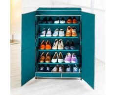Armoire à chaussures 15 paires - bleu