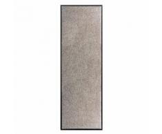 Tapis de couloir / paillasson 60x180cm gris clair