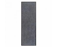 Tapis de couloir / paillasson 60x180cm gris foncé