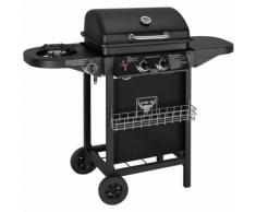 Barbecue à gaz / BBQ El Toro® avec 3 brûleurs dont 1 latéral roues acier jardin