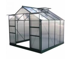 Serre jardin polycarbonate "Dahlia" Vert Sapin 6,15 m²