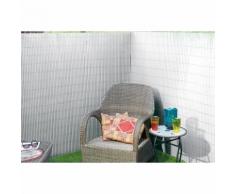 Canisse en PVC blanc double face avec fixations H1xL3m