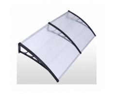 Auvent porte abris de jardin moderne polycarbonate 240 cm