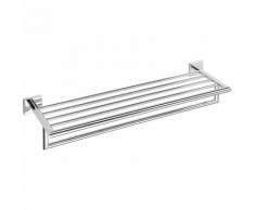 Etagère, Rack porte-serviette en chrome BETA 65,5cmx 21,5cmx55cm