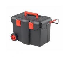 TOOD Malle de chantier roulante 58x38x40 cm avec organiseurs amovibles