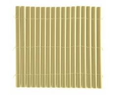 Canisse simple en plastique havane 2x5 m 2011212