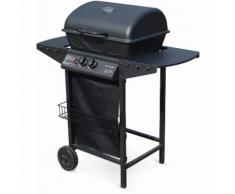 Barbecue au gaz Aramis cuisine extérieure 2 brûleurs avec tablettes latérales et thermomètre