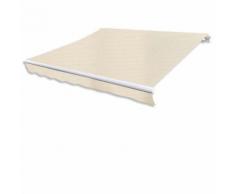 vidaXL Auvent pliable 300 cm Couleur crème