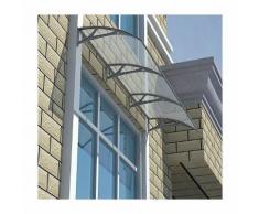 Auvent de porte 275 x 90cm entrée marquise porte marquise d'accueil terrasse toit transparent GVH279