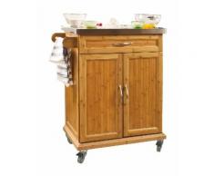 Desserte Chariot de cuisine de service roulant, Meuble Armoire de rangement cusine sur roulettes en