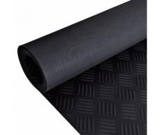 vidaXL Tapis en caoutchouc antidérapant 2 x 1 m Modèle strié