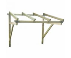 vidaXL Auvent de porte en bois 150 x 100 160 cm