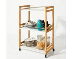 Desserte de cuisine de service, Chariot de cuisine, salle de bains roulant, L51xP30cmxH81cm SoBuy®