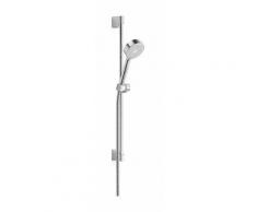 HANSABASICJET: Combiné de douche 720mm, douchette 3jets Ø95mm porte savon, flexible 1,75m
