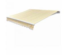vidaXL Auvent pliable 300 cm Jaune et blanc