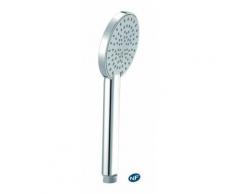 Pommeau de douche extra-plat 1 jet pluie intense (air +) éco chromé anticalcaire NF