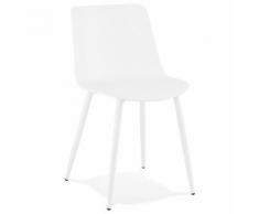 Chaise de cuisine moderne 'BRENDA' blanche