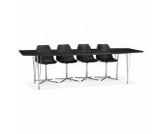 Table à dîner / de réunion extensible 'XTEND' noire - 170(270)x100 cm