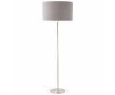 Lampadaire design 'LIVING BIG' gris réglable en hauteur