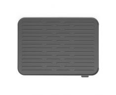 Brabantia - 117442 -Tapis Ã©gouttoir en silicone, Gris foncÃ©