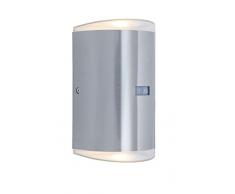 lutec Lampe dextérieur, métal, argent, 27,5 x 21 x 24 cm