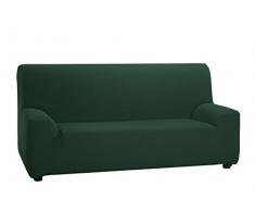 Martina Home Tunez Housse de canapé 1 place de 70 à 110 cm Vert bouteille