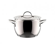 Lagostina 012898020522 Armonia Marmite Couvercle Tous Feux Dont Induction, Acier Inoxydable, Inox, 22 cm