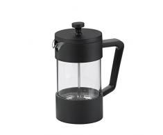 Kela Cafetière à Piston, Roma, Plastique et Verre, 600 ml, 10848, Noir/Transparent