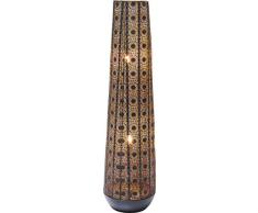 Kare Lampe de sol, structure métal acier laqué, marron, 30,5 x 30,5 x 120 cm